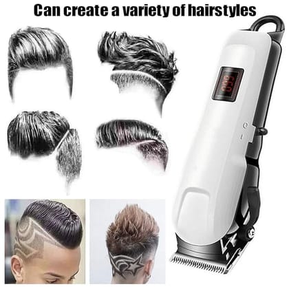 Professional Electric Hair Clipper & Trimmer for Men | Rechargeable Hair Cutting Machine with Multiple Comb Attachments