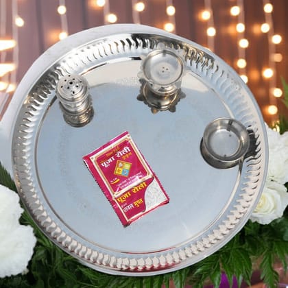 Steel Puja Thali (SMAS054 C)