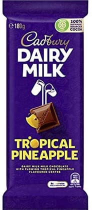 Cadbury Dairy Milk Tropical Pineapple, 180 gm