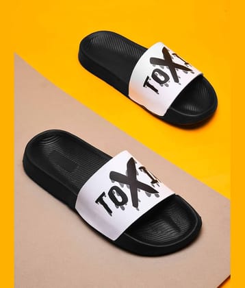 Q tick Black Men's Slide Flip Flop