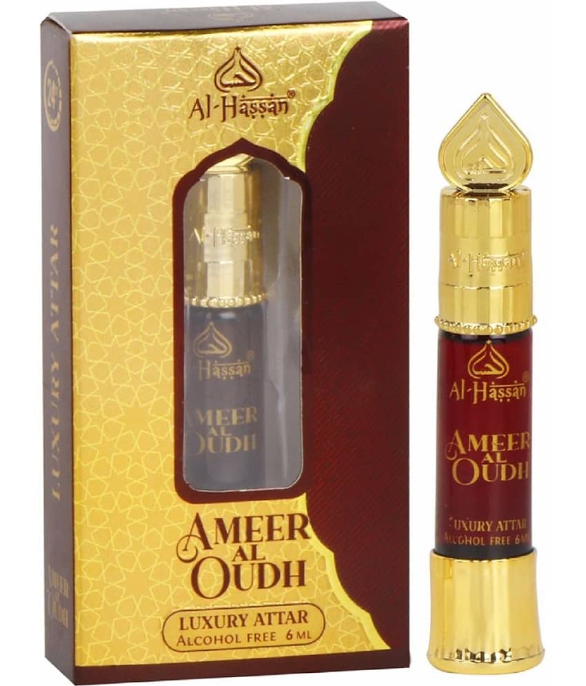 Al - Hassan Ameer Al Oudh Attar For Men & Women Alcohol-free ittar Roll on 6 ml (Pack of 1)