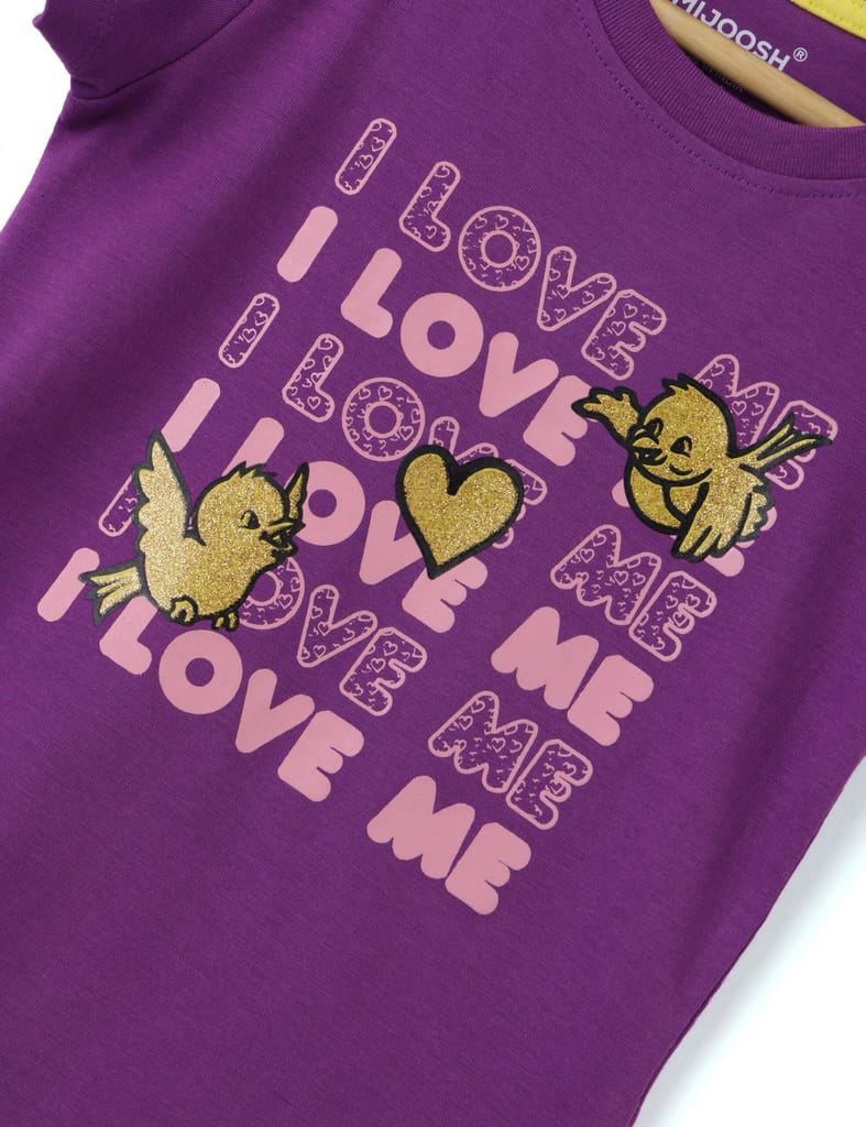 Sophisticated Kids Girls T shirt Cotton Sparkling Grape Violet Love Tweety 2025 at ShopCircuit |