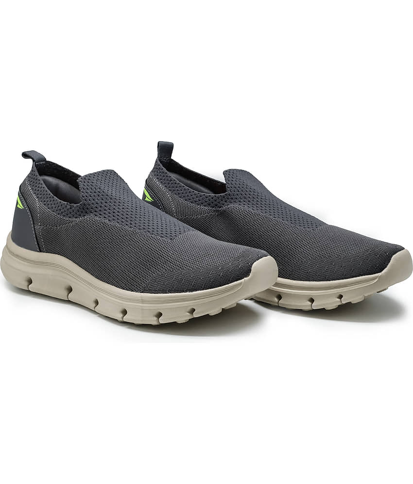 ASIAN SUPERWALK-23 Dark Grey Men's Slip-on Shoes