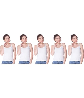 Dollar Missy Cotton Camisoles - White Pack of 5