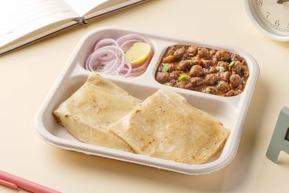 Pindi Chole with Rumali Roti Lunchbox Pindi Chole with Rumali Roti Lunchbox