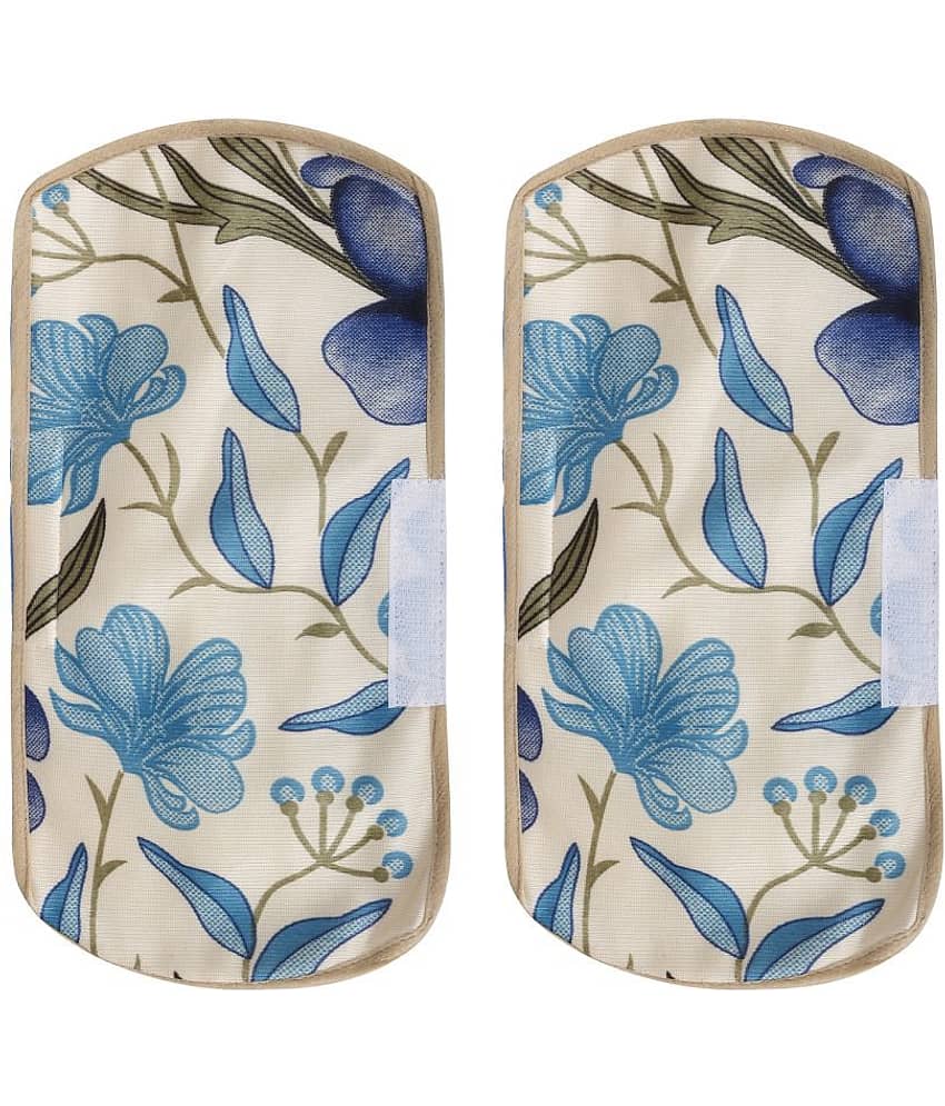 E-Retailer Set of 2 Polyester Red Fridge Handle Cover