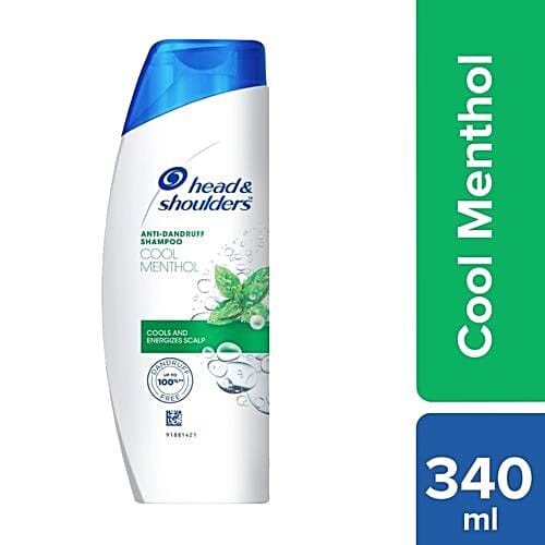 Head & shoulders Cool Menthol Anti-Dandruff Shampoo - 340 ml