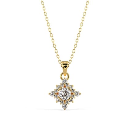 Kite Diamond Pendant Necklace YELLOW GOLD