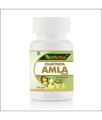 NutrActive Chatpata Amla For Constipation Amla Powder For Constipation, Improve Digestion, Improve Immunity, 150 gm