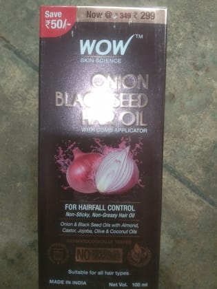Wow onion black seed hair oil