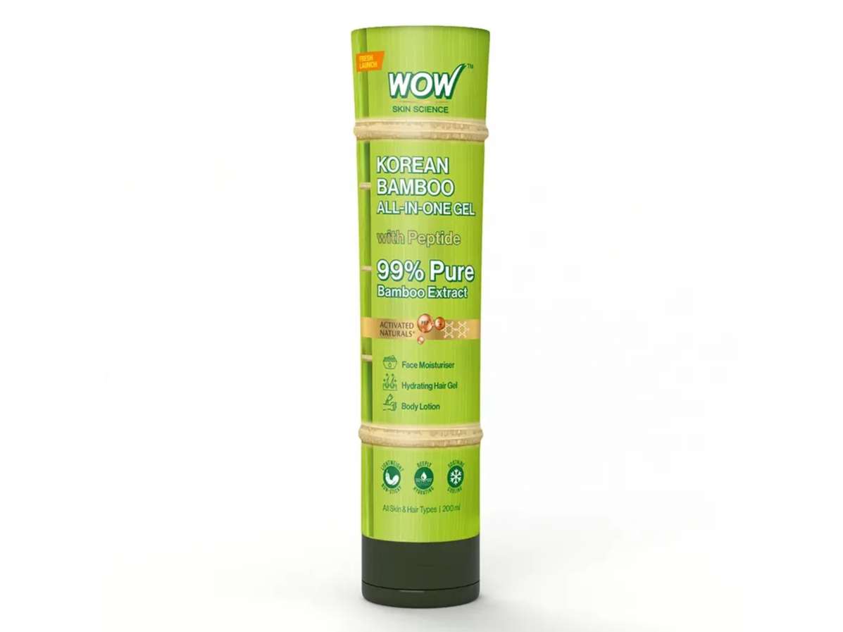 WOW Korean Bamboo Gel  99% Pure Bamboo Extract Hydrating & Soothing Gel for Face, Body & Hair