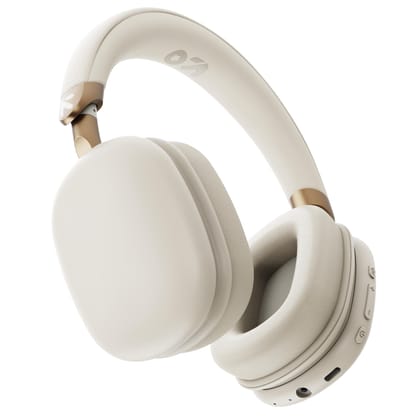 GOBOULT Fluid X Headphones Bluetooth Wireless with 60H Playtime, 40mm Driver, Zen ENC Mic, Type-C Charging, CombatGaming, BTv 5.4, Headphones Wireless with mic (White)