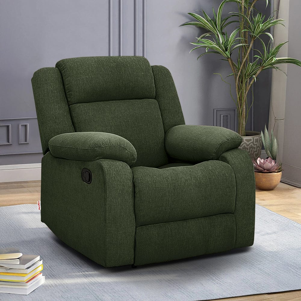 Avalon Sap Green Fabric Recliner
