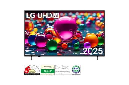 LG 65-inch (164 cm) 4K Ultra HD AI Smart TV (UA8300, 2025) | Î±7 AI Processor Gen8 | Filmmaker Mode | Dolby Atmos