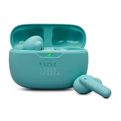 JBL Wave Beam 2 Ear Buds Wireless BluetoothV5.3, Active Noise Cancellation Earbuds,Multi Connect, App for Customized Extra Bass Eq, Relax Mode,Speed Charge, 40H Playback, Fast Pair, 4 Mics,IP54(Blue)