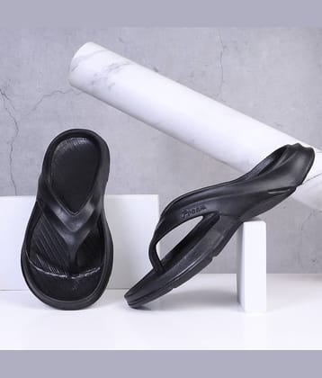 KNIEVL Black Men's Thong Flip Flop