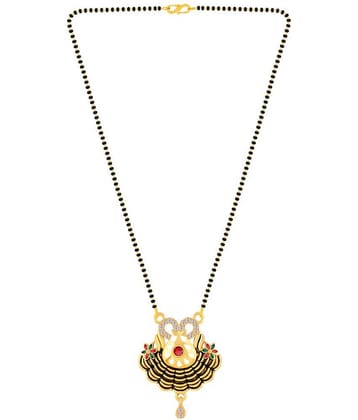 Silver Shine - Black Mangalsutra ( Pack of 1 )