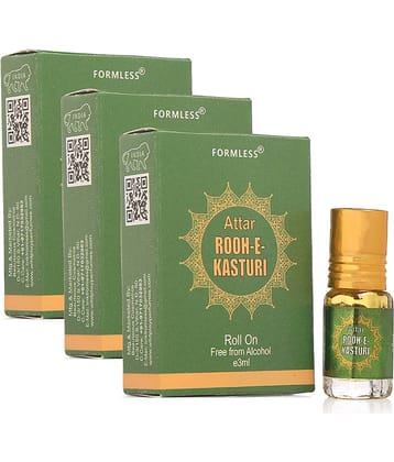 Rooh-E-Kasturi 3ml Attar 3pc.