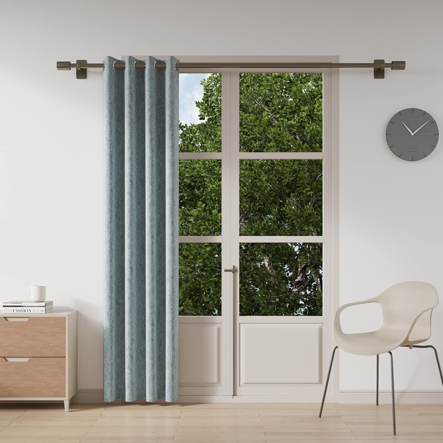 DDECOR - 100% Polyester Large Door 9 Ft|135 CM X 270 CM| - Blue