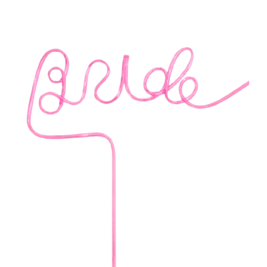 Exclusive BRIDE straw for Bachelorette Drinks - 1PC
