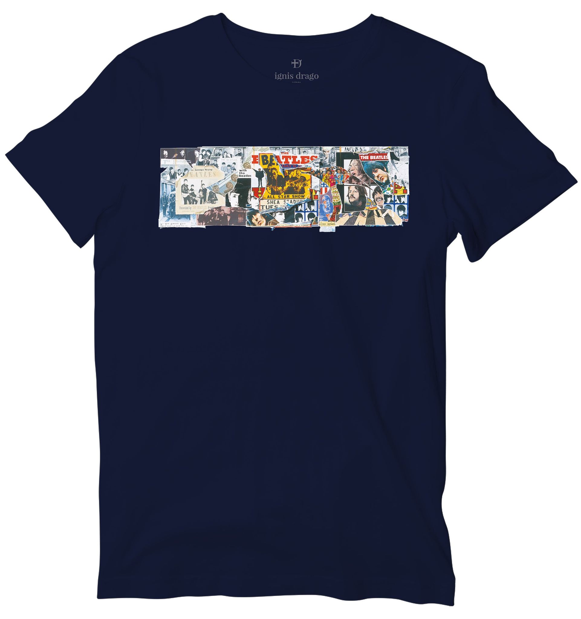 The Beatles Anthology T-shirt-48 - XXXL / Navy Blue