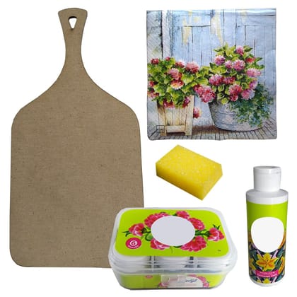 Decoupage Art on Chopping Board  DIY Kit by Penkraft