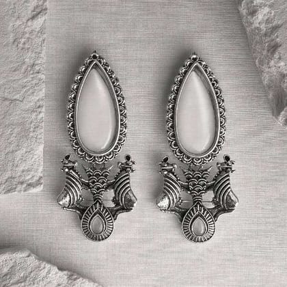 Royal Ivory Oxidized Silver Earrings Signature Heritage Collection Royal Ivory Oxidized Silver Earrings Signature Heritage Collection