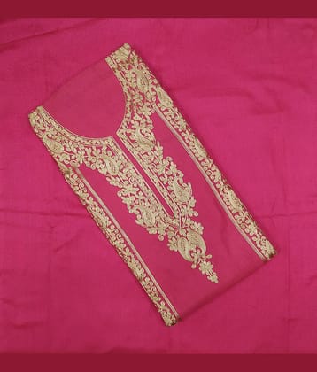 Soul Essence - Unstitched Pink Woollen Dress Material ( Pack of 1 )