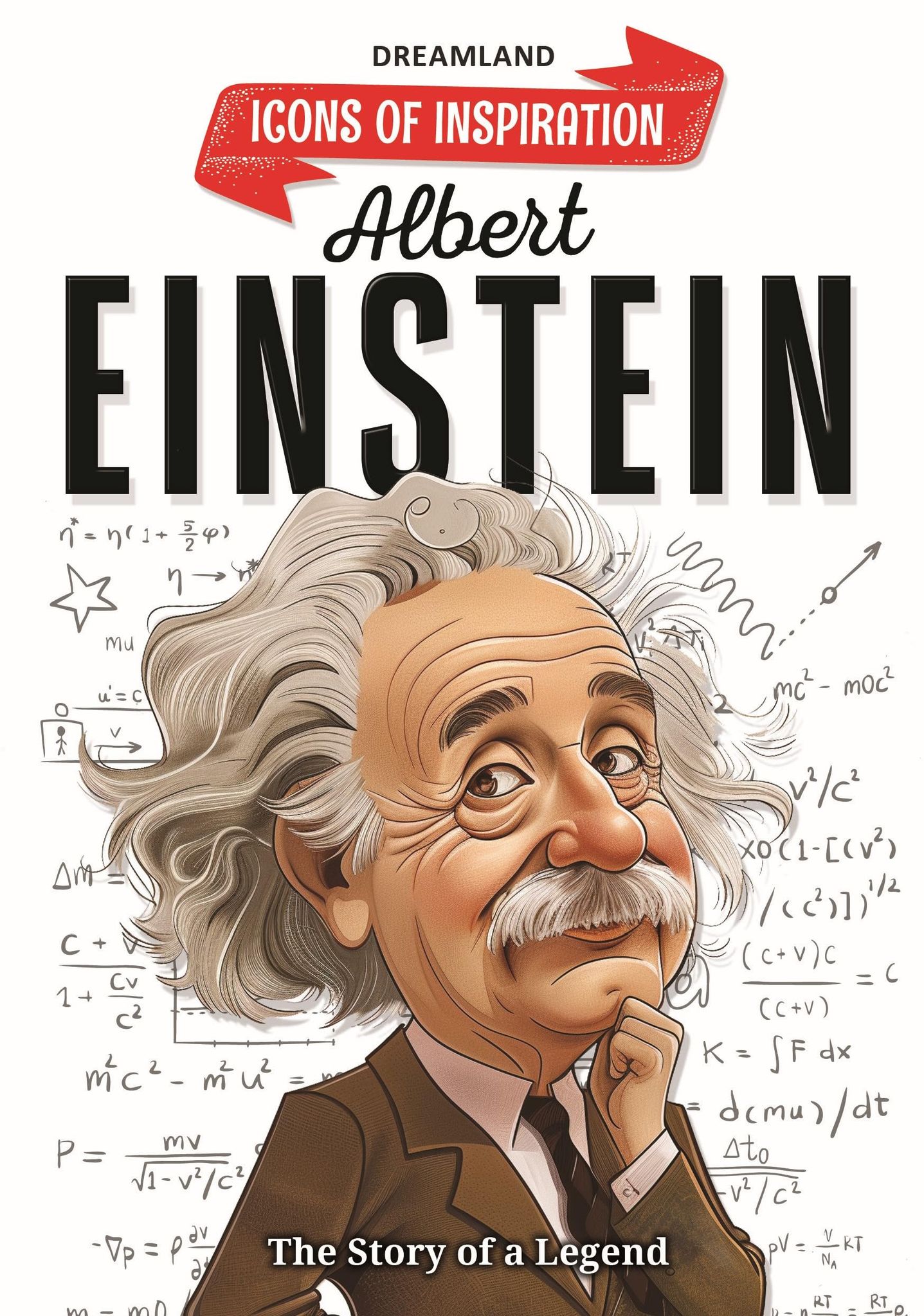 Albert Einstein Icons of Inspiration Illustrated Biography for Kids Age 6 - 12 Years [Paperback] Dreamland Publications