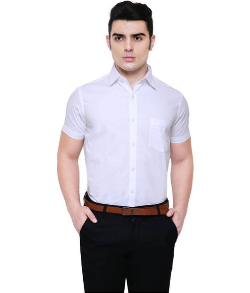 Southbay - White Cotton Slim Fit Men's Formal Shirt (Pack of 1)