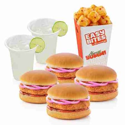 Aloo tikki masti burger crazy meal (for 2)