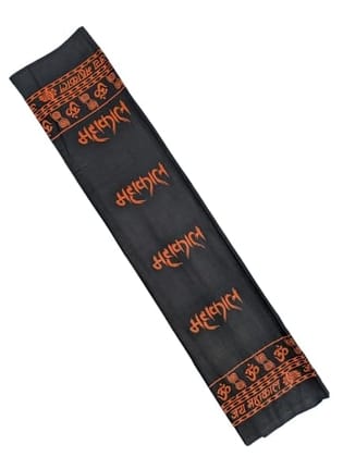 MAYAPURI Pure Cotton Mahakal Printed Religious Chadar, Cotton Stole or Adults Unisex Dupatta (Black, Pack of 1) MAYAPURI Pure Cotton Mahakal Printed Religious Chadar, Cotton Stole or Adults Unisex Dupatta (Black, Pack of 1)