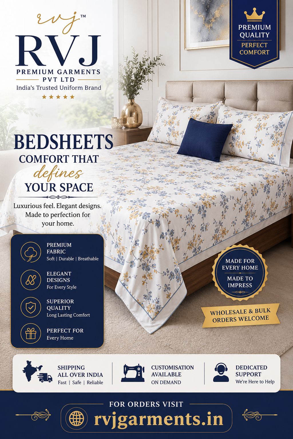 BED SHEET KING SIZE