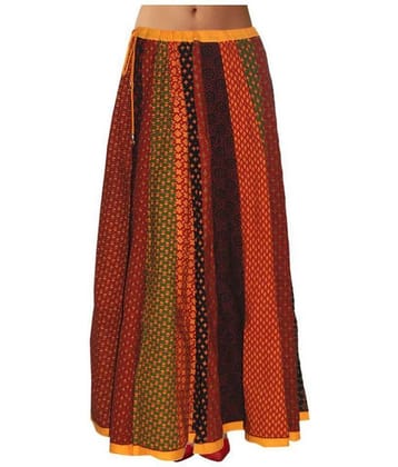 Sttoffa - Multicolor Cotton Women's A-Line Skirt ( Pack of 1 )