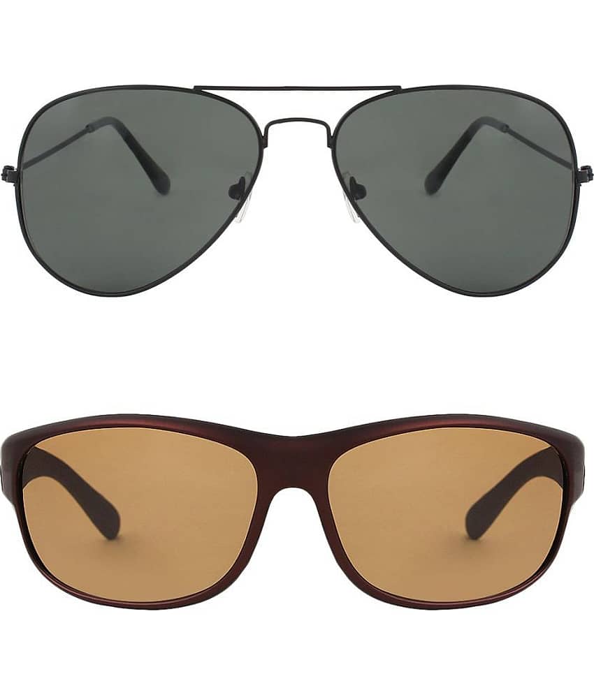 Kanny Devis - Black Pilot Sunglasses ( Pack of 2 )