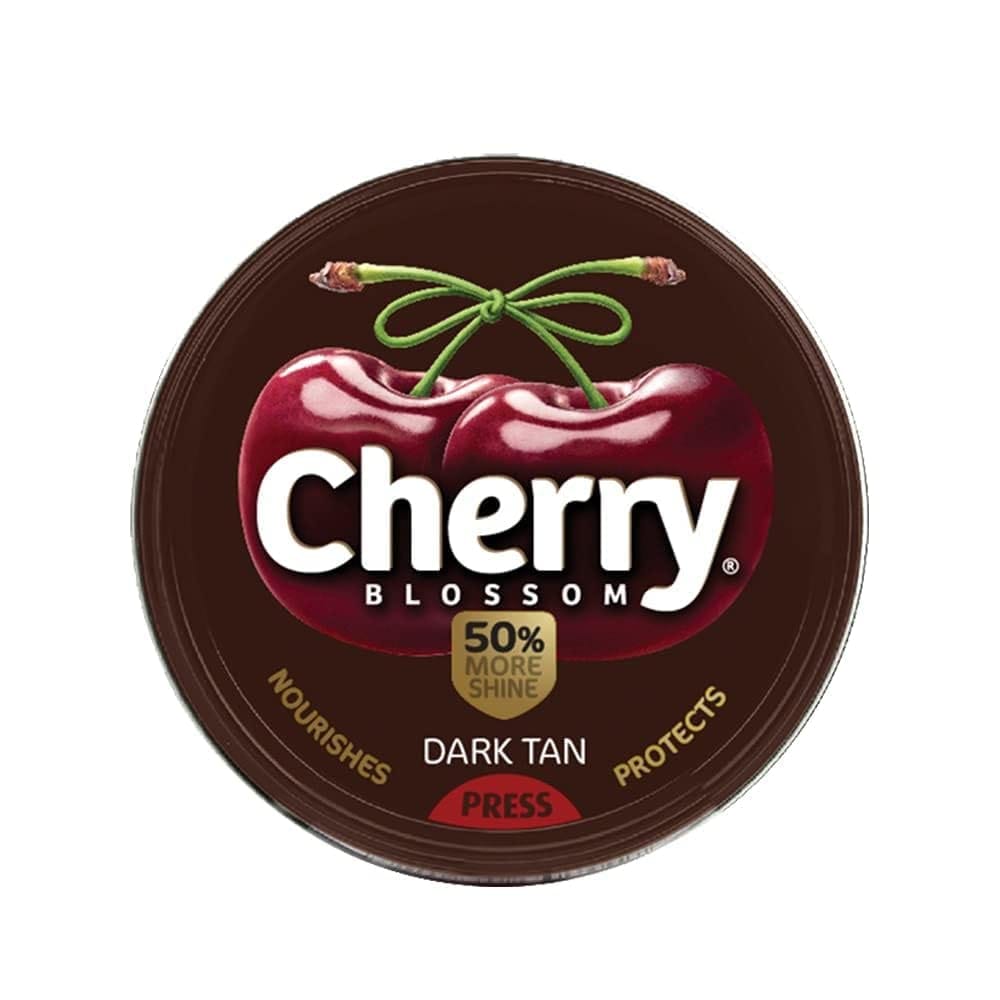 Cherry Blossom Wax Shoe Polish, Dark Tan, 40 g