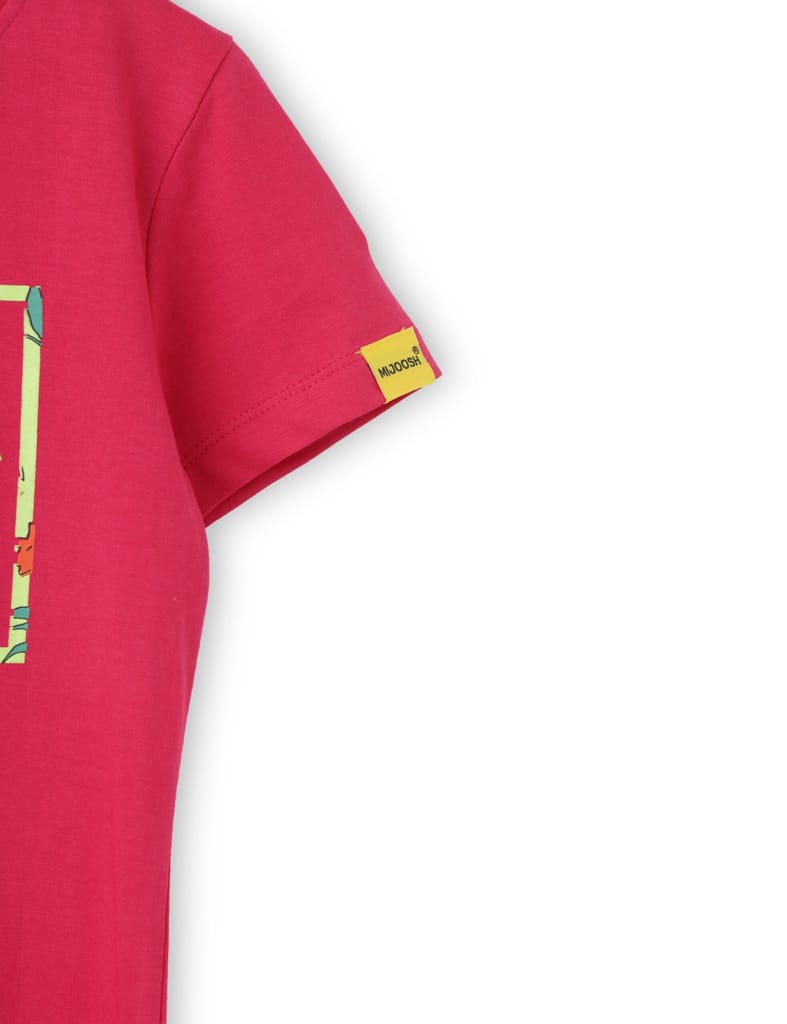 Exclusive Kids Girls T shirt Cotton Bright Rose Pink Paradise Beach 2025 at ShopCircuit | ONDC