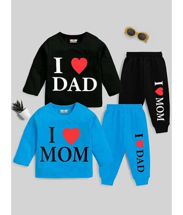 Kuchipoo Pack of 2 Boys Cotton Blend T-Shirt & Pants Set ( Multicolor3 )