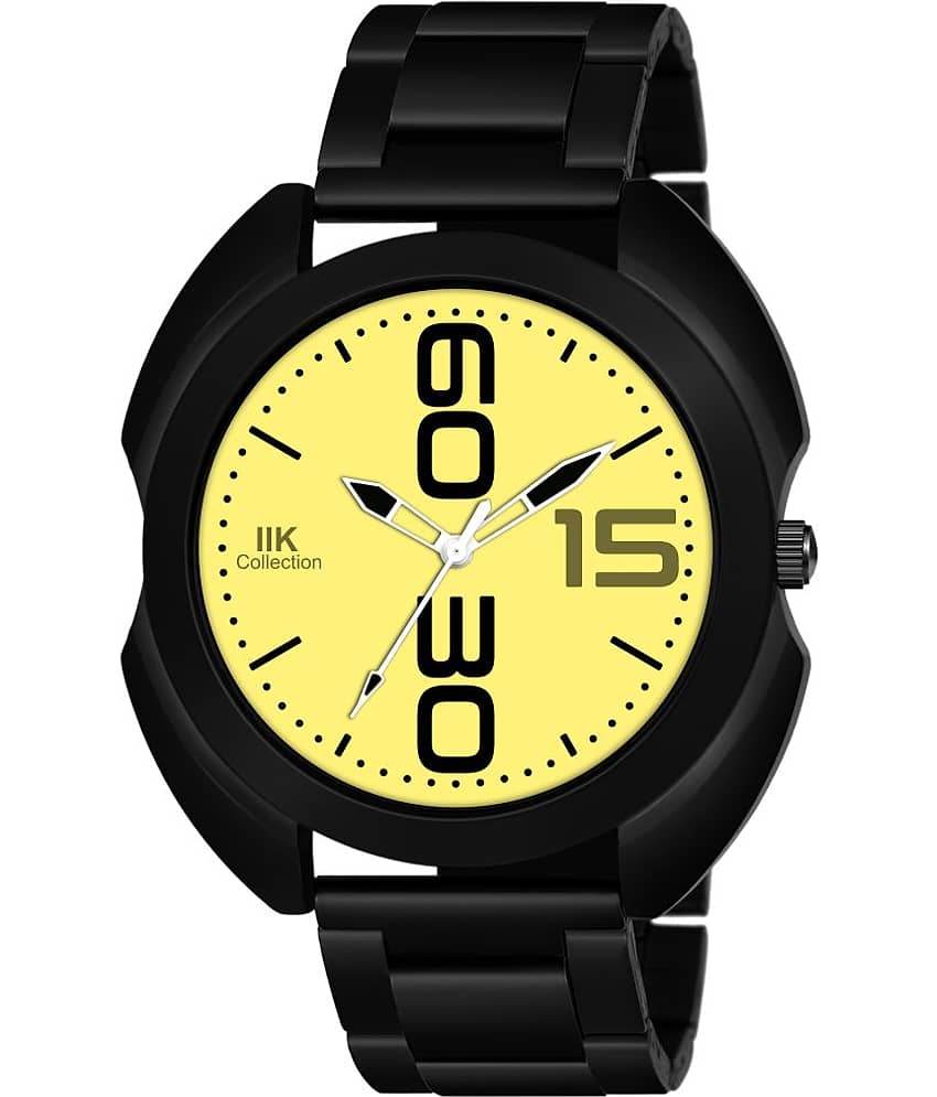 IIK COLLECTION - Black Stainless Steel Analog Men's Watch