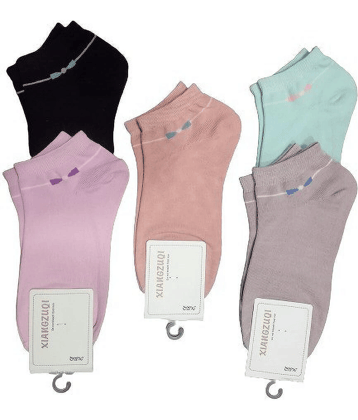 PUSHPADANT FASHION WEAR Pack of 5 Women's Cotton Breathable ( Multicolor )