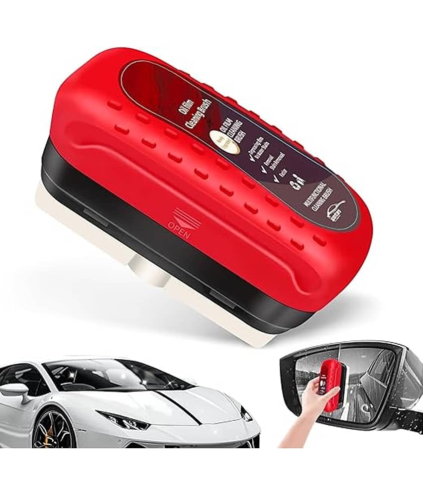 Purple Dust Automotive Oil Film Cleaning Brush, Glass Cleaning Board, Car Glass Oil Film Removal Cleaner, Powerful Windshield Cleaner & Oil Film Remover