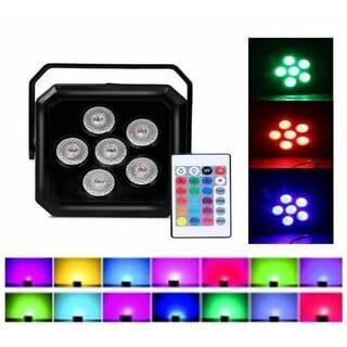 DAYBETTER DJ LED Par Flood Light with 24 key Remote Multi Color Light - Pack of 1