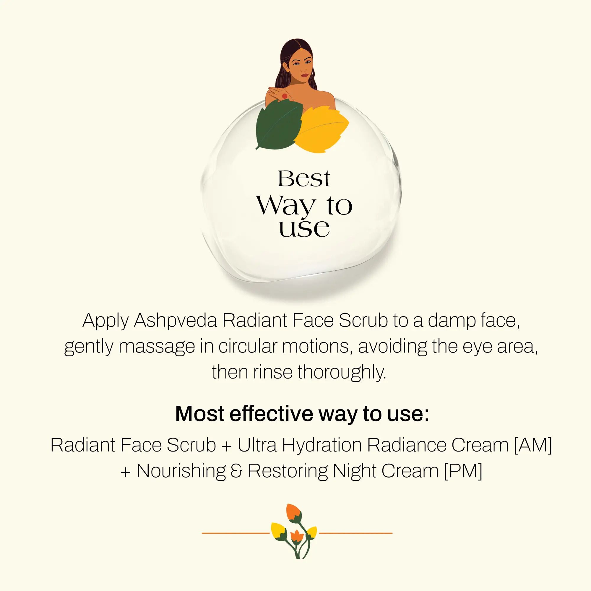 ashpveda Radiant Face Scrub with Fruits & Walnuts