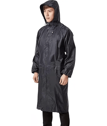 ENTICE Black Polyester Men's Raincoat ( Pack of 1 )