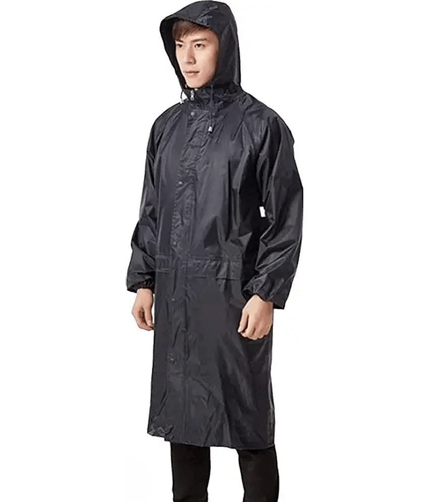ENTICE Black Polyester Men's Raincoat ( Pack of 1 )