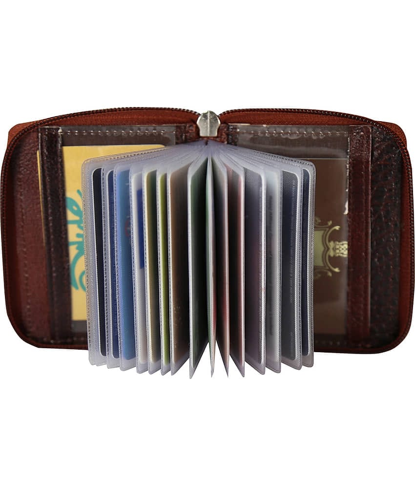 STYLE SHOES Zip Maroon Travel Card Holder