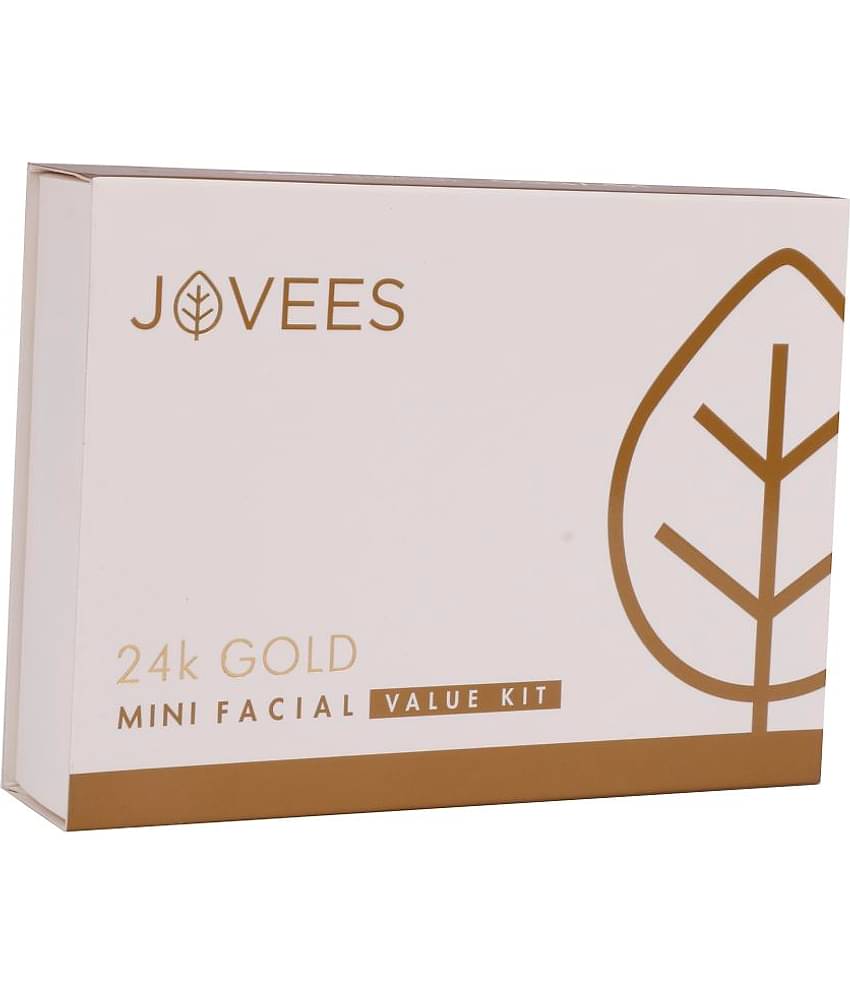 Jovees Herbal Mini Gold Facial Kit For Glowing For All Skin Types, 75gm (Pack of 1)