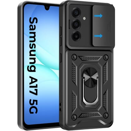 A rtistque Armor Bumper Back Case Cover for Samsung Galaxy A17 5G / F17/ M17 | Stylish Ring Holder & Inbuilt Stand | Sliding Camera Cover | Shockproof | Stylish Design | Samsung A17 Back Cover - Black A rtistque Armor Bumper Back Case Cover for Samsung G A rtistque Armor Bumper Back Case Cover for Samsung Galaxy A17 5G / F17/ M17 | Stylish Ring Holder & Inbuilt Stand | Sliding Camera Cover | Shockproof | Stylish Design | Samsung A17 Back Cover - Black A rtistque Armor Bumper Back Case Cover for Samsung G