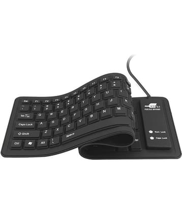 Bhavyta Black USB Wired Desktop Keyboard