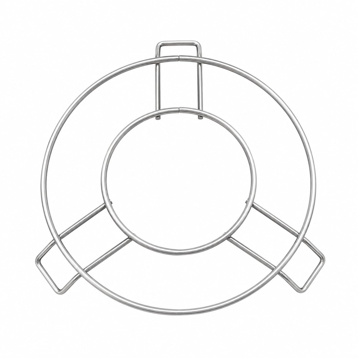 5 Inch Heat Resistant Stand for Hot Pan (Pack of 4) – Cooking Pot Steaming Tray Stand – Stainless Steel Steamer Rack for Cooker & Pot – Round Heat Resistant Trivet Stand
